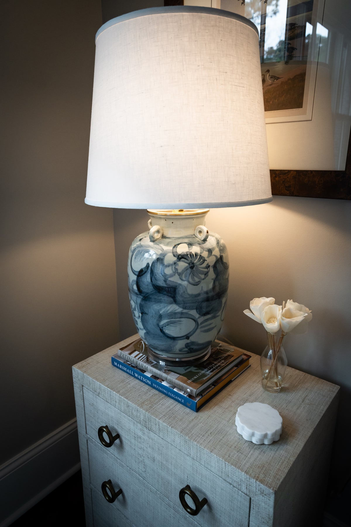 Blue Drift Medium Lamp