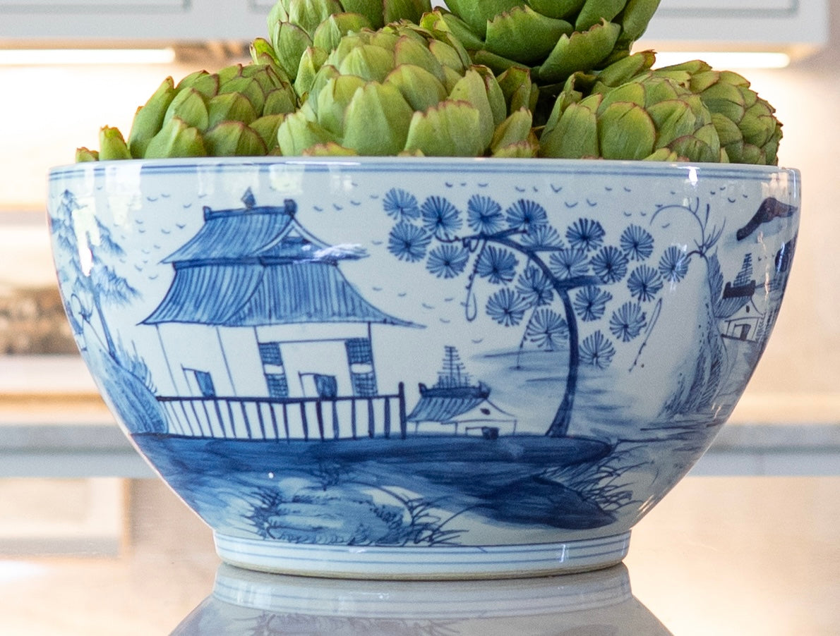Blue Pagoda Bowl